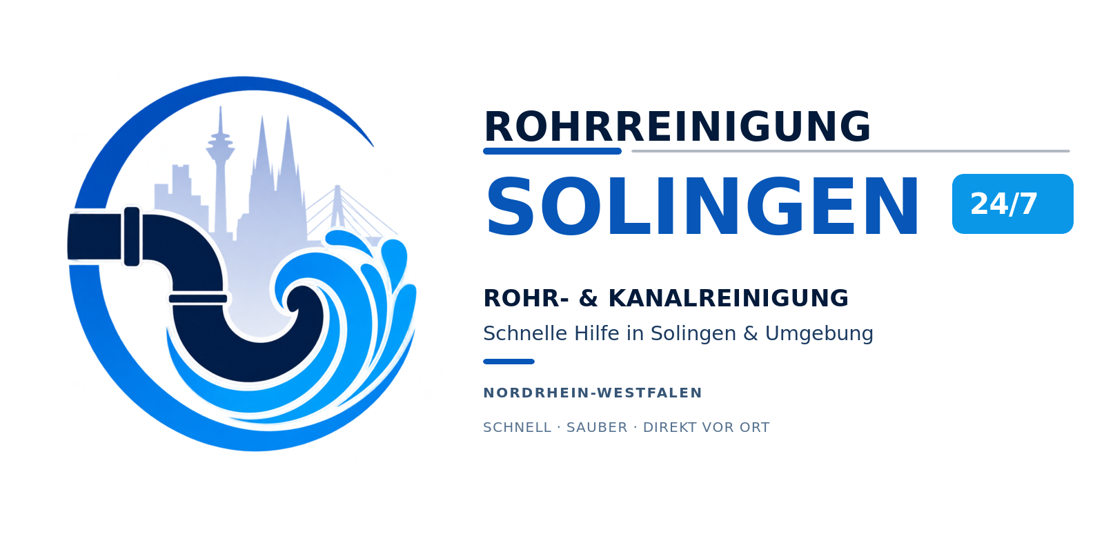 Solingen Rohrreinigung Kanalreinigung Notdienst Logo